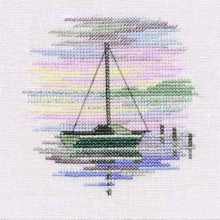 Derwentwater Designs Cross Stitch Kit - Minuets - Sailing Boat