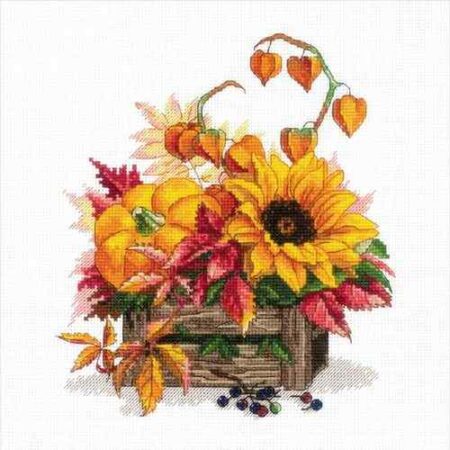 Riolis Cross Stitch Kit - Hello Autumn, Flowers