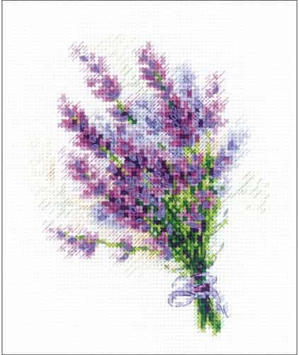 Riolis Cross Stitch Kit - Lavender Flowers