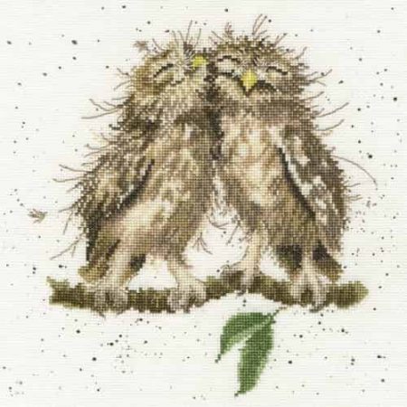 Bothy Threads Cross Stitch Kit - Birds of a Feather, Owls XHD36
