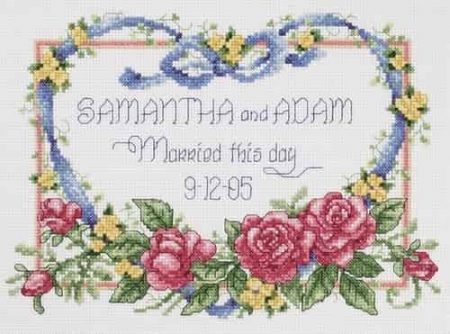 Janlynn Cross Stitch Kit - Married This Day