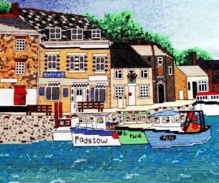 Emma Louise Art Stitch Cross Stitch Kit - Padstow Harbour, Cornwall