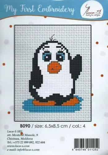 Luca S Cross Stitch Kit - Penguin